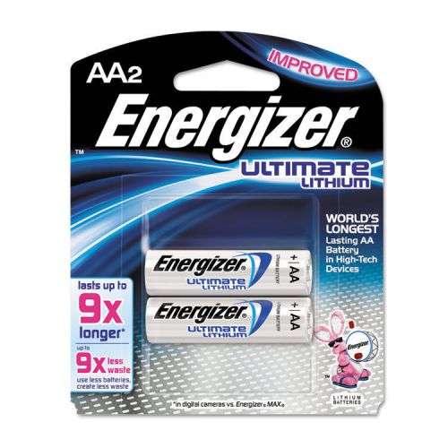 E? lithium batteries, aa, 2 batteries/pack for sale