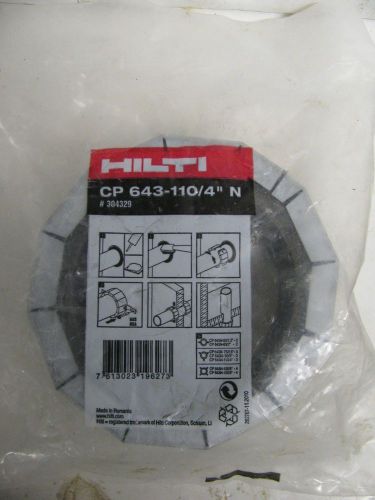 HILTI CP 643-110/4&#034; N FIRESTOP COLLAR / EXPANDING FIRE SEAL, #304329 NIP