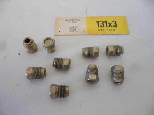 Steel Inverted Plug 3/16&#034; OD Tube 131x3 Lot of 9