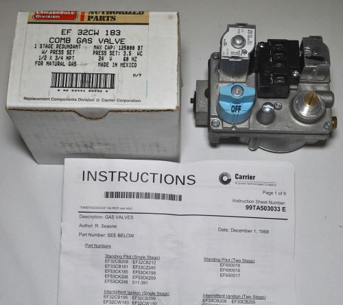 Factory Authorized Parts  EF 32CW 183 Combination Natural Gas Valve