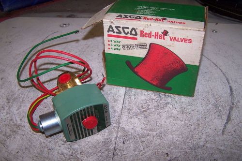 NEW ASCO 8320G172 RED HAT SOLENOID VALVE 120 VAC 1/4&#034; PIPE 10.1 WATT