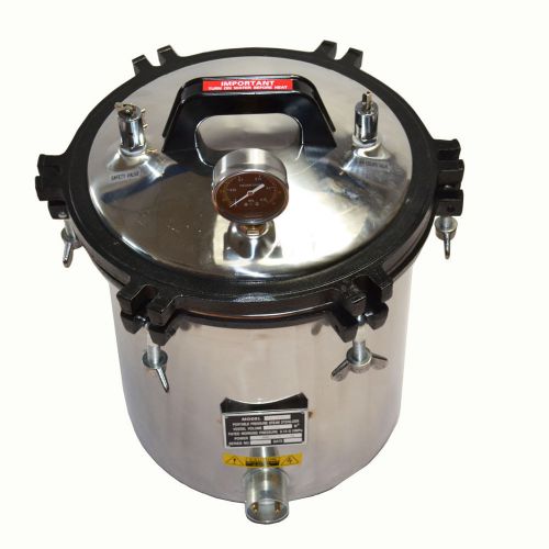 COMMERCIAL HIGH PRESSURE STEAM AUTOCLAVE STERILIZER 18L TATTOO DENTAL YX-18LM