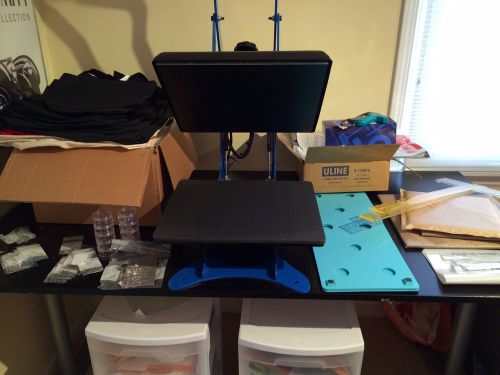 George Knight DK16 Heat Press, Blank Shirts, Tote Bags, Rhinestones and Supplies