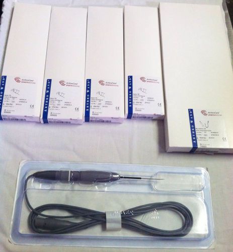 6) ArthroCare Arthro Wand A4330-01 Saber 30 &amp; AC4050-01 Microblator  30 w/Cable