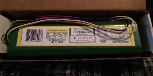 NEW IN BOX, ADVANCE R-2S34-TP 34W LIGHTING BALLAST 120V