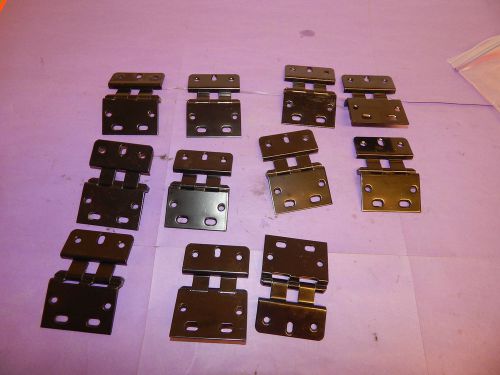 Lot of 11 Dortec Black cabinet hinges