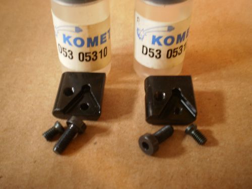 LOT OF 2 NEW KOMET D53 05310 insert holders with hardware D5305310  NIB