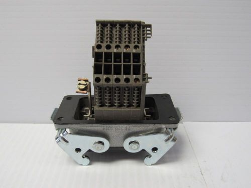 WIELAND CONNECTOR 70.100.XX53.3 400V 16 AMP A 16A W/ BASE 70.320.1028 - USED