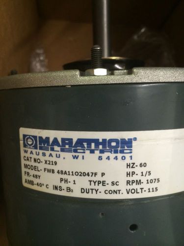 MARATHON ELECTRIC X219 048A1102047 1/5 HP ELECTRIC BLOWER MOTOR