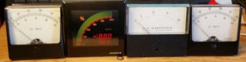 lot of 5  industrial panel meters