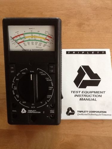 NEW Triplett Model 2 Telephone Loop Tester Teleco Test Set made USA w/ Manual