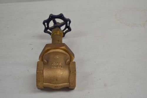 NEW FAIRBANKS SOLID WEDGE BRONZE 150-S 300CWP 1-1/2 IN NPT GATE VALVE D204662