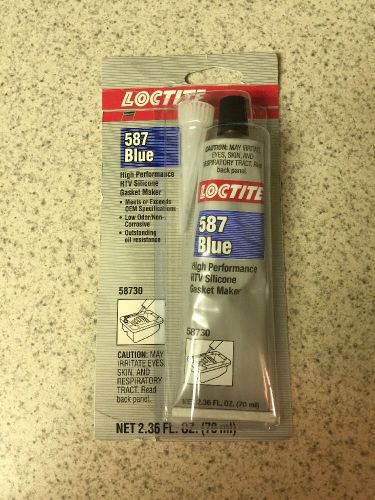 Loctite 587 blue: high performance rtv silicone gasket maker, 1 tube, 70-ml. new for sale