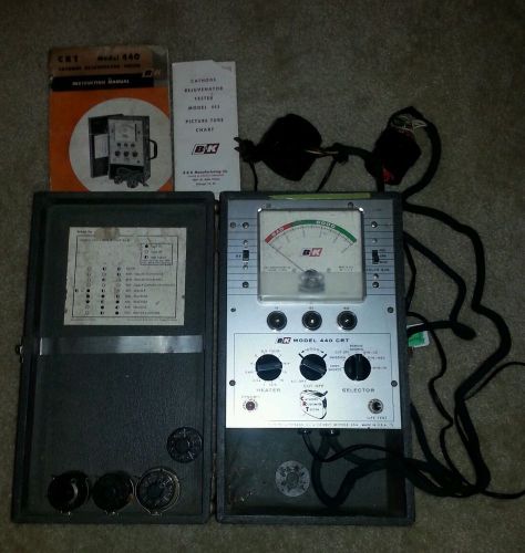 VINTAGE B &amp; K MODEL 440 CRT CATHODE REJUVENATOR TV TESTER