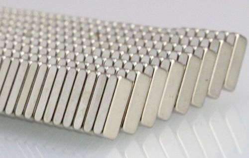 50Pcs N40 Strong Rectangle Magnets 8x2x3mm Rare Earth Neodymium