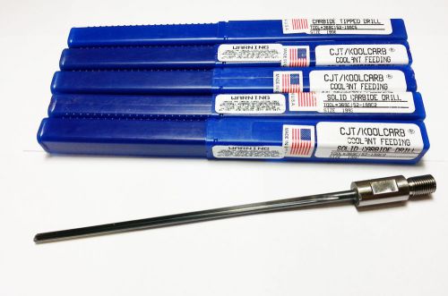 Aircraft Aviation Tool 5PC .1993&#034; KoolCarb Coolant Solid Carbide Gun Drill AV498