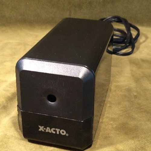 X-Acto Electric Pencil Sharpener Black School Classroom Business Office Desktop