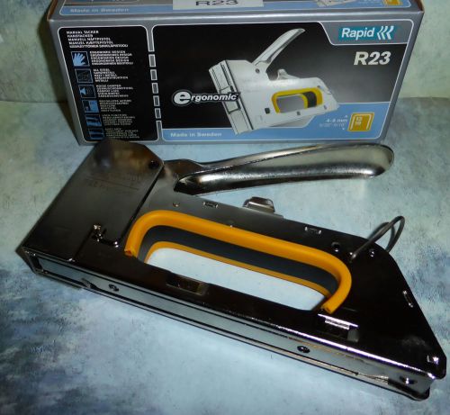 New in box rapid 23 manual stapler poster display fabric applications for sale