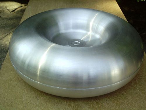 3.25&#034; x 10&#034; Toroid  for Tesla Coil, Spun Aluminum Topload