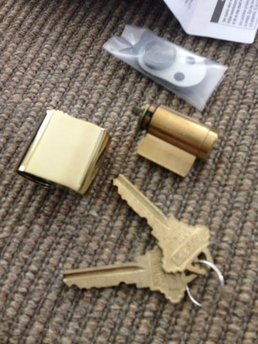 LOCK,BRIGHT BRASS KEYED ALIKE ASSEMBLY