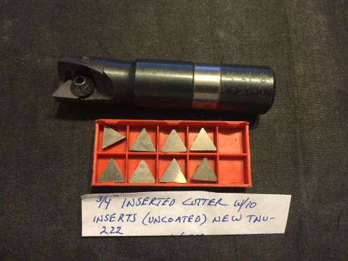 3/4&#034; Inserted Cutter w/ TNU 222 Uncoated Inserts