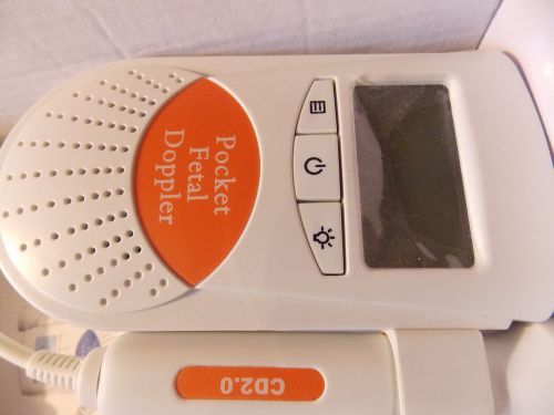 Contec Sonoline B Fetal heart doppler LCD display 3MHz-Orange  GEL-FDA Approved