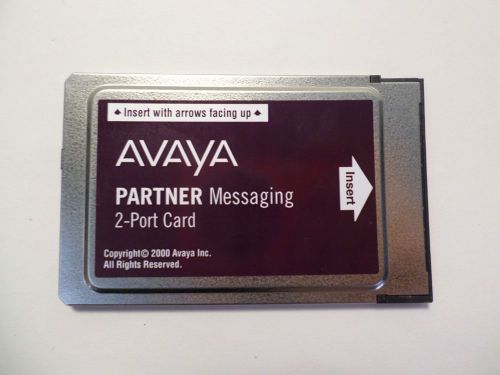 AVAYA PARTNER MESSAGING 2 PORT LICENSE CARD VOICEMAIL VM 515A1 700262454 T3-D3