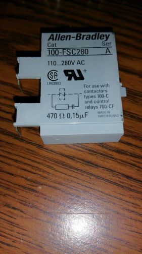 100-FSC280 ALLEN BRADLEY SURGE SUPPRESSOR CONTACTOR 100 FSC280