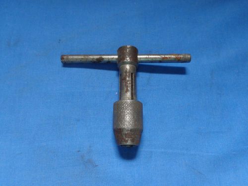 Good used tap handle wrench machinist tapping tool 1/4&#034; to 1/2&#034; mfg not marked for sale