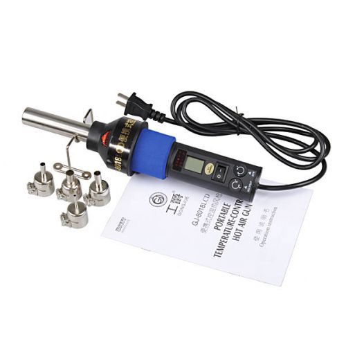 220V 450 Degree LCD Adjustable Electronic Heat Hot Air Gun IC SMD BGA Desolderin