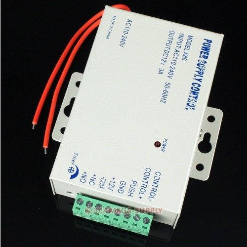 NEW Door Access Power Supply Control DC 12V 3A /AC 110~240V High Quality