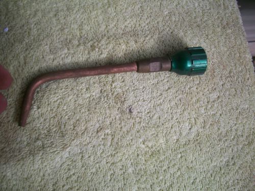 VINTAGE 7 INCH COPPER ANGLE TORCH NOZZLE SIZE -1