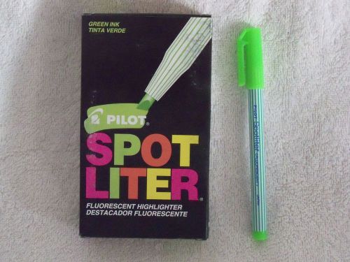 11 Dozen (132) Pilot Spotliter Fluorescent Highlighters - Green Ink - 144 gross