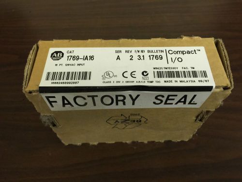 1769-IA16 Allen Bradley Input Module (new Factory Sealed)