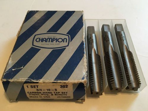 Champion Type 302 Hand Taps 302-3/4-10-S