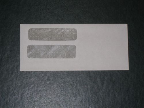 Envelopes white  3-7/8&#034; x 8-7/8&#034; double window #9 500 count new for sale