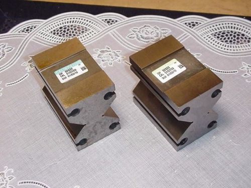 Fowler 63 X 45 X 70 V-Block Set of Two Blocks, Machinist Blocks, Calibrated 2009