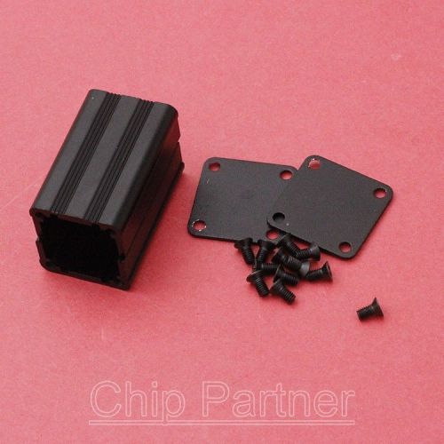 Extruded Aluminum Box Black Enclosure Electronic Project Case PCB DIY 40*25*25mm