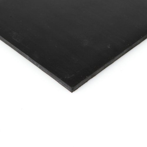 Neoprene Sheet, 50A Durometer, Smooth Finish, No Backing, Black, 0.25&#034;