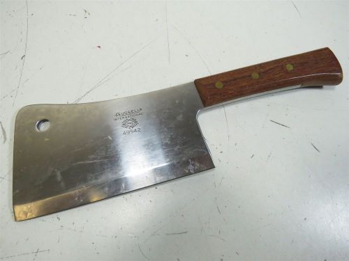 Vintage Dexter Russell International Cleaver 6 1/4&#034; Blade - Model 49542