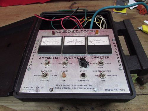 Gemline TA-1200 Hermetic Unit &amp; Component Analyzer &amp; Temp./ Millivolt tester 832