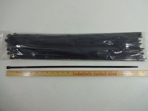 150 PC ZIP TIE CABLE WRAPS ( 24&#034; LONG X 1/4&#034; WIDE ) 120LB Capacity BLACK