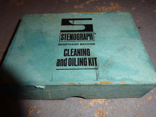 Vintage Stenograph Shorthand Machine Cleaning and Oiling Kit in Original Box