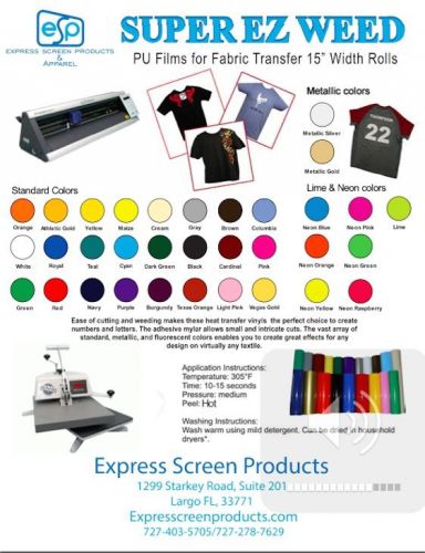 Super ez weed heat transfer vinyl sample pack-you pick 12 colors free shipping for sale