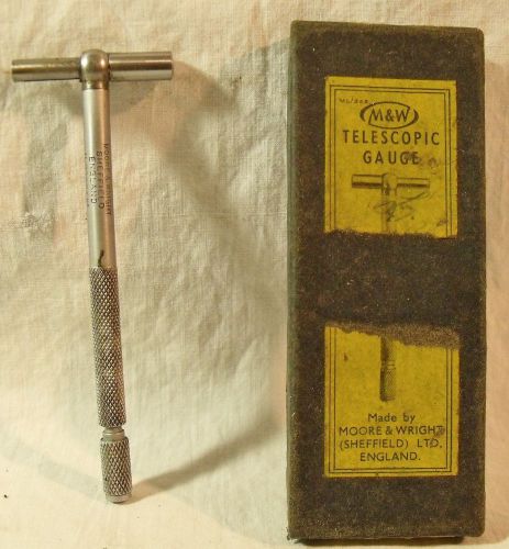 VINTAGE MOORE &amp; WRIGHT TELESCOPIC BORE GAUGE #900B 3/4&#034; - 1 1/4&#034; 19 MM - 31.7 MM