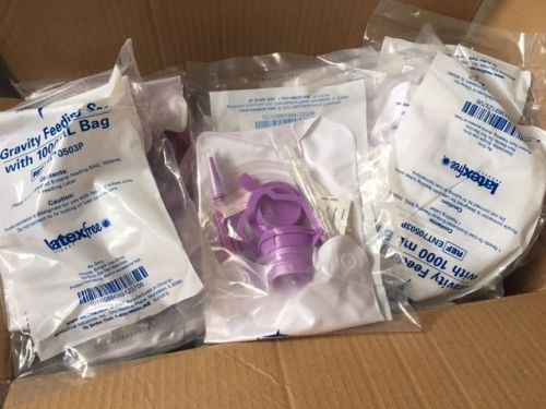 MEDLINE Gravity Feeding Set with 1000mL Bag - Case of 30  ENT70503P