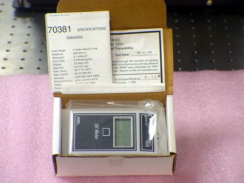 Oriel (Newport) 70381 UV Meter Radiometer 280-320 nm New Old Stock Laser Photon