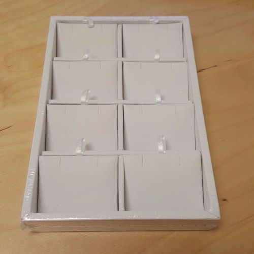 White 8 Necklace Display Tray