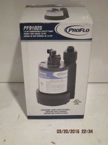 ProFlo PF91025 - 26 GPM (1-1/4&#034;), 1/5HP, Submersible Utility Pump-FREE SHIP NEW