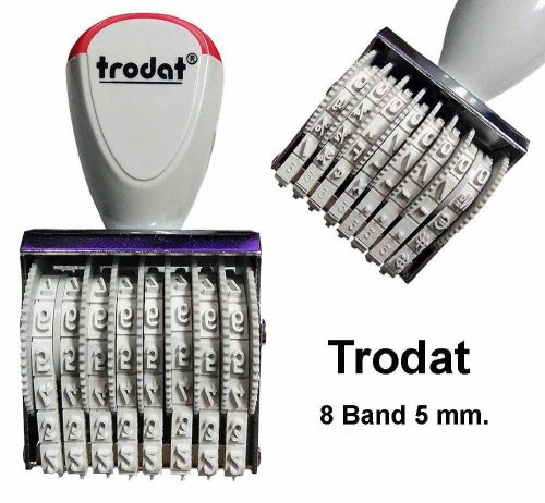 TRODAT 8/5 Wheel Rubber Stamp 8 Band 5 mm Stamper Stempel Number Label Tag Date